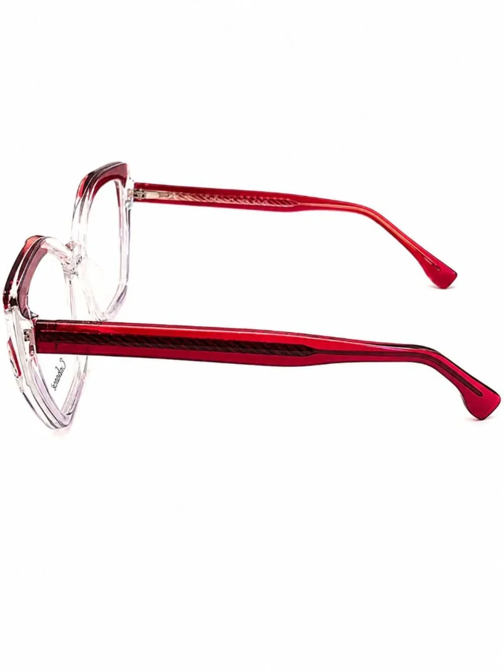 Enhance EN4488 Red Crystal 54-17-150 Eyeglass Frames